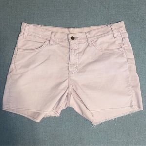 Levi’s Lavender Corduroy Cut-Off Shorts